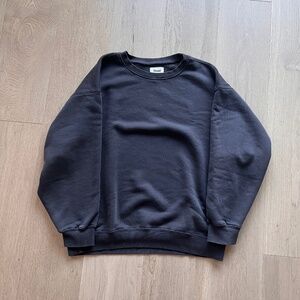 Elwood Oversized Core Crewneck Sweatshirt (Vintage Black, Medium)